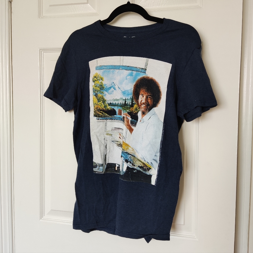 Vintage Bob Ross graphic tshirt